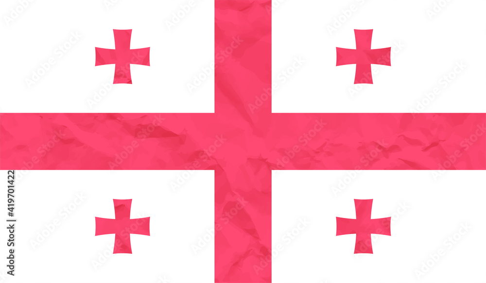 Georgia grunge flag. Vector illustration Georgia grunge flag. Vector illustration