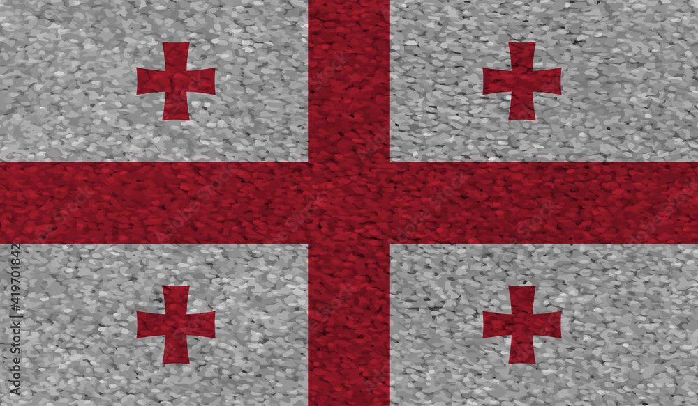 Georgia grunge flag. Vector illustration Georgia grunge flag. Vector illustration