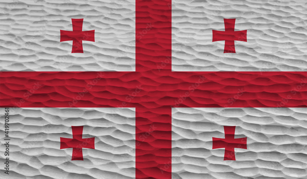 Georgia grunge flag. Vector illustration Georgia grunge flag. Vector illustration
