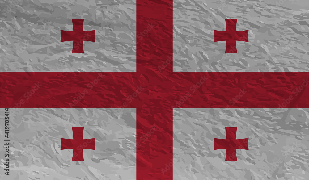 Georgia grunge flag. Vector illustration Georgia grunge flag. Vector illustration
