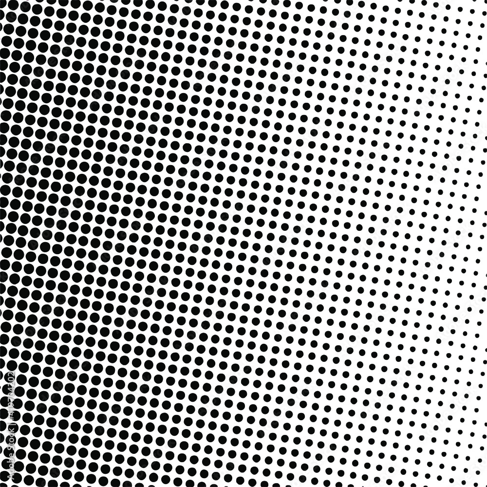 Black halftone background. Black polka dot. Halftone patterns. Modern Halftone Background, backdrop, texture, pattern. Vector illustration.