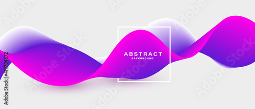 Dynamic colorful fluid wave background. Modern banner vector.