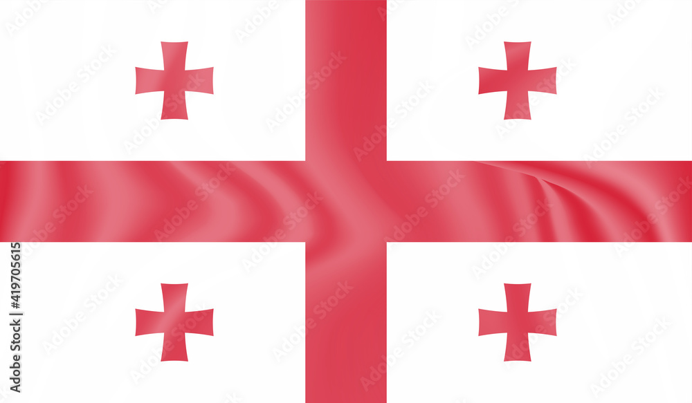 Georgia grunge flag. Vector illustration Georgia grunge flag. Vector illustration