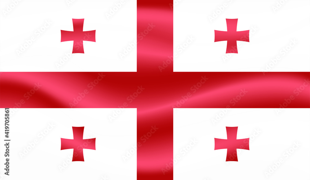Georgia grunge flag. Vector illustration Georgia grunge flag. Vector illustration
