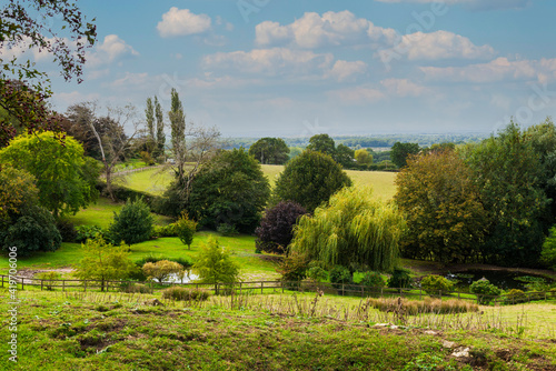 View across the weald of Kent from just outside of Egerton near Ashford, Kent