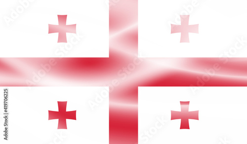 Georgia grunge flag. Vector illustration