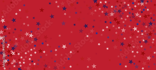 National American Stars Vector Background. USA President's Veteran's 4th of July Labor Independence Memorial 11th of November Day