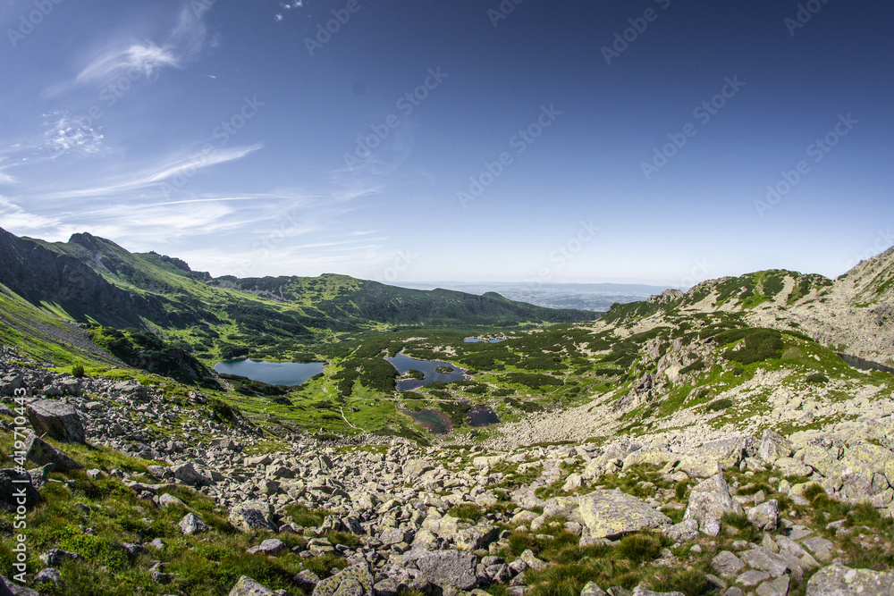 Tatry Wysokie, droga z Doliny Pięciu Stawów na Świnicę