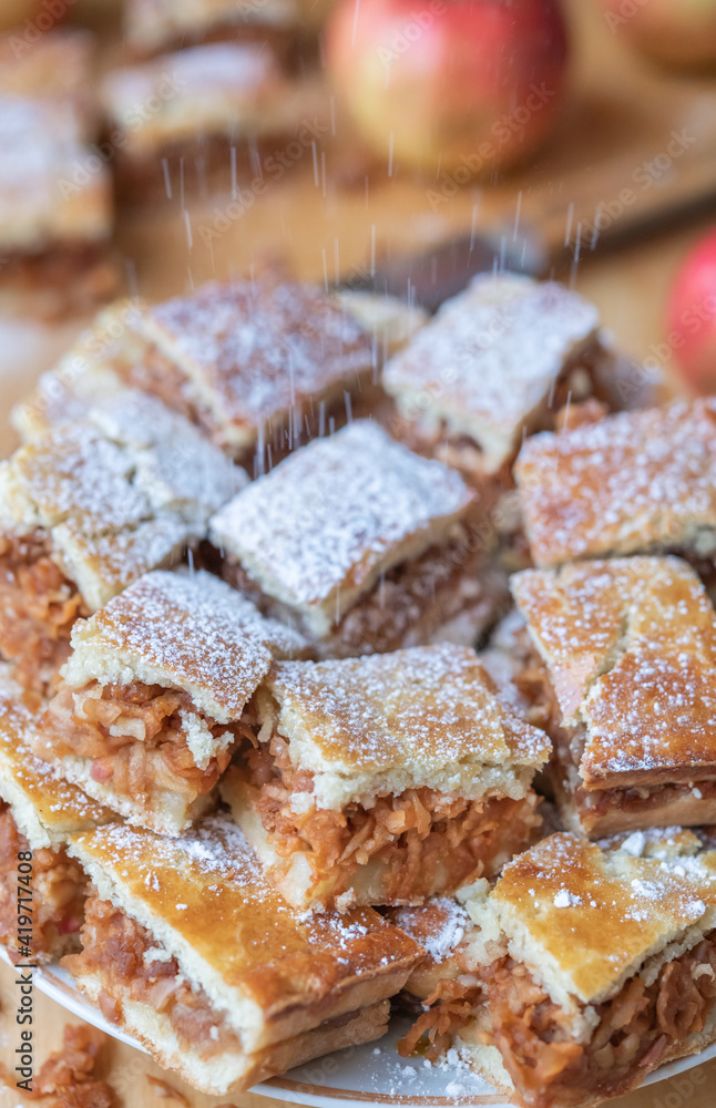 Apple pie slices (traditional hungarian version) Apple pie slices (traditional hungarian version)