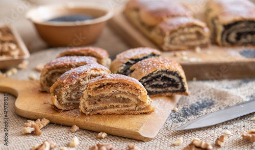 A traditional hungarian sweets called Bejgli