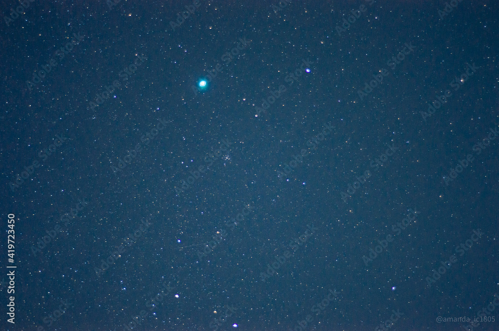 Naklejka premium Sirius Star Starry sky