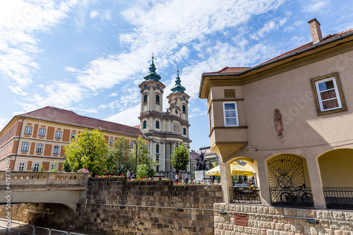 Historic center of Eger, Hungary photo