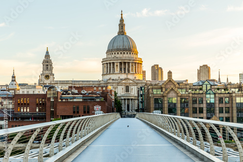 Photography St Paul's Cathedral and the Millennium Bridge in London