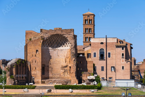 Italy, Rome, Temple of Venus and Roma on Velian Hill photo