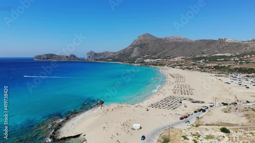 Falassarna Beach in Chania Crete Greece 