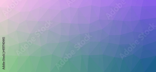 Abstract and colorful background with polygonal shapes on gradient background
