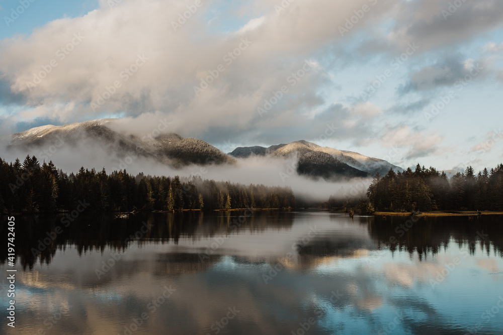 Majestic scene in the mountains in Canada Majestic scene in the mountains in Canada