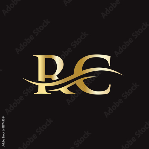 RC logo design. Initial RC letter logo design. Creative Letter RC Logo Vector