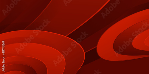 Abstract dark red wave background. Vector Illustration 