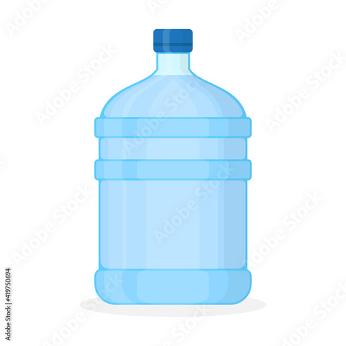 Water gallon on white background, vector illustration