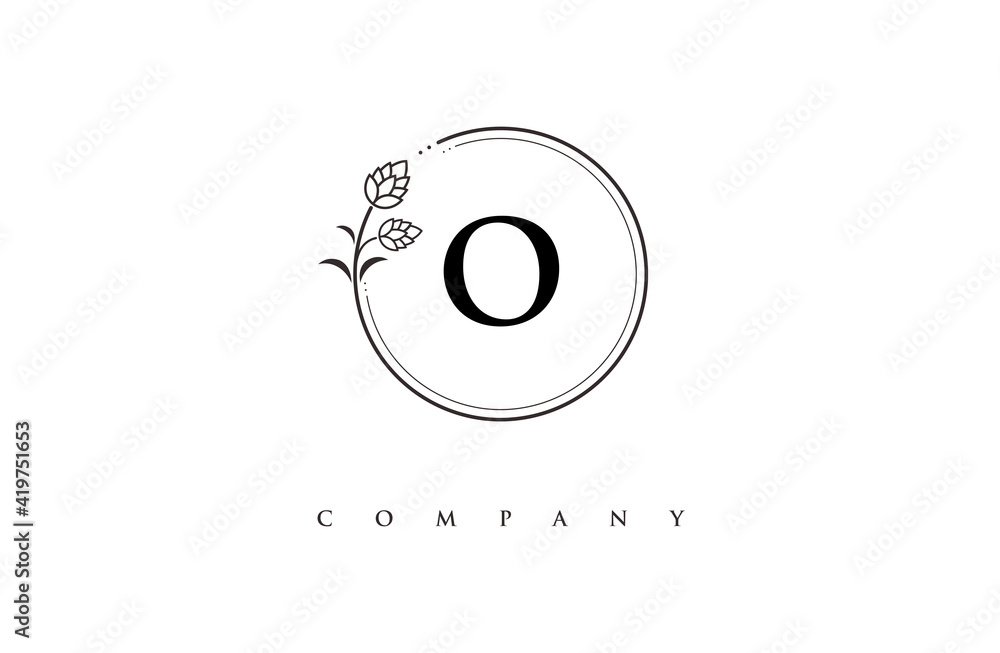 initial O logo design vector initial O logo design vector