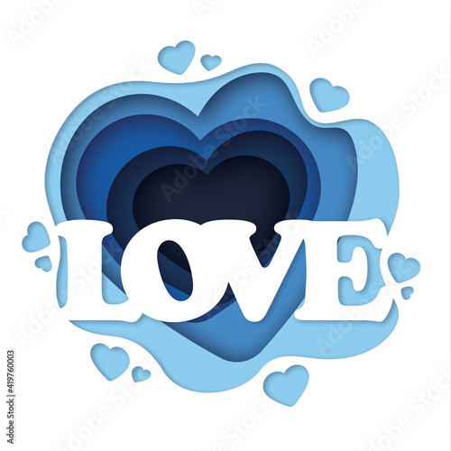 Love vector frame Art