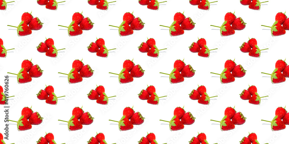 Beautiful seamless pattern with strawberries, can be used as a packaging for fruits. Beautiful seamless pattern with strawberries, can be used as a packaging for fruits.