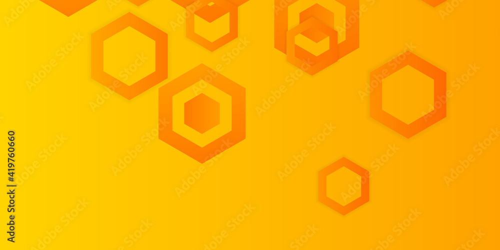 Modern orange hexagon pattern background. Business brochure cover design template. Vector. Orange Background. Abstract orange glossy shiny tech background with hexagons. Vector design Modern orange hexagon pattern background. Business brochure cover design template. Vector. Orange Background. Abstract orange glossy shiny tech background with hexagons. Vector design