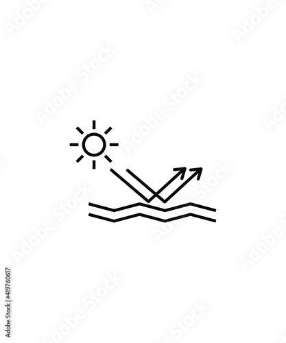reflection icon,vector best line icon.