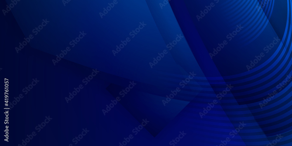 Obraz premium Dark blue 3d wave background with abstract graphic elements for presentation background design.