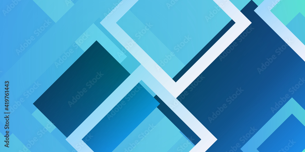Blue geometric abstract wallpaper background with white silver lines and square shape element. Modern blue digital pattern texture for technology business. Blue geometric abstract wallpaper background with white silver lines and square shape element. Modern blue digital pattern texture for technology business.