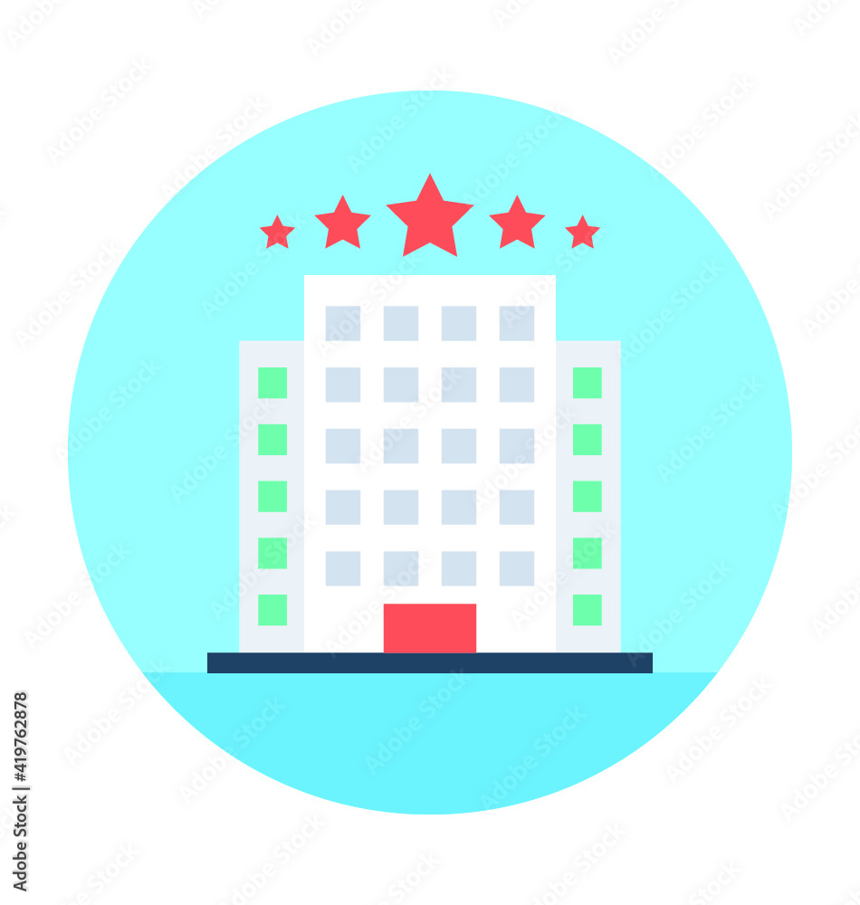 Obraz premium Luxury Hotel Vector Illustration