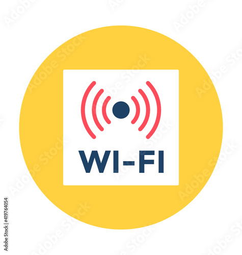 Wifi Zone Vector Illustration