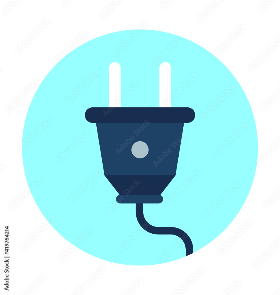 Power Plug Vector Icon Power Plug Vector Icon