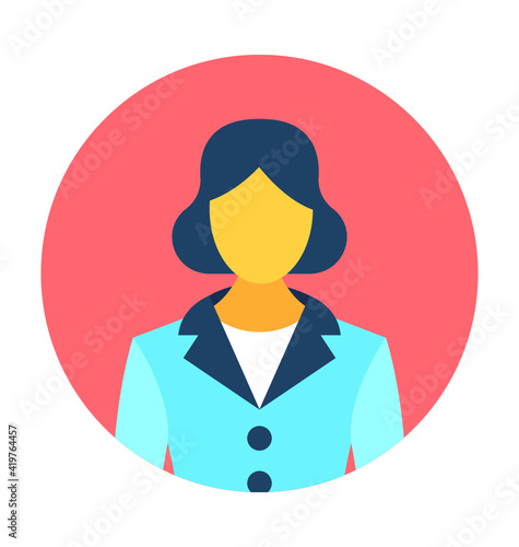 Female Avatar Vector Icon