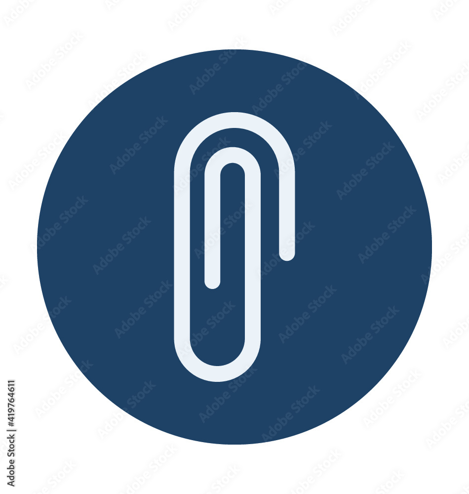 Paperclip Vector Icon Paperclip Vector Icon