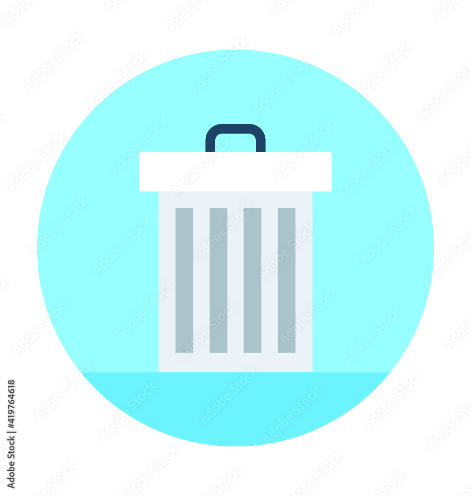 Dustbin Vector Icon Dustbin Vector Icon
