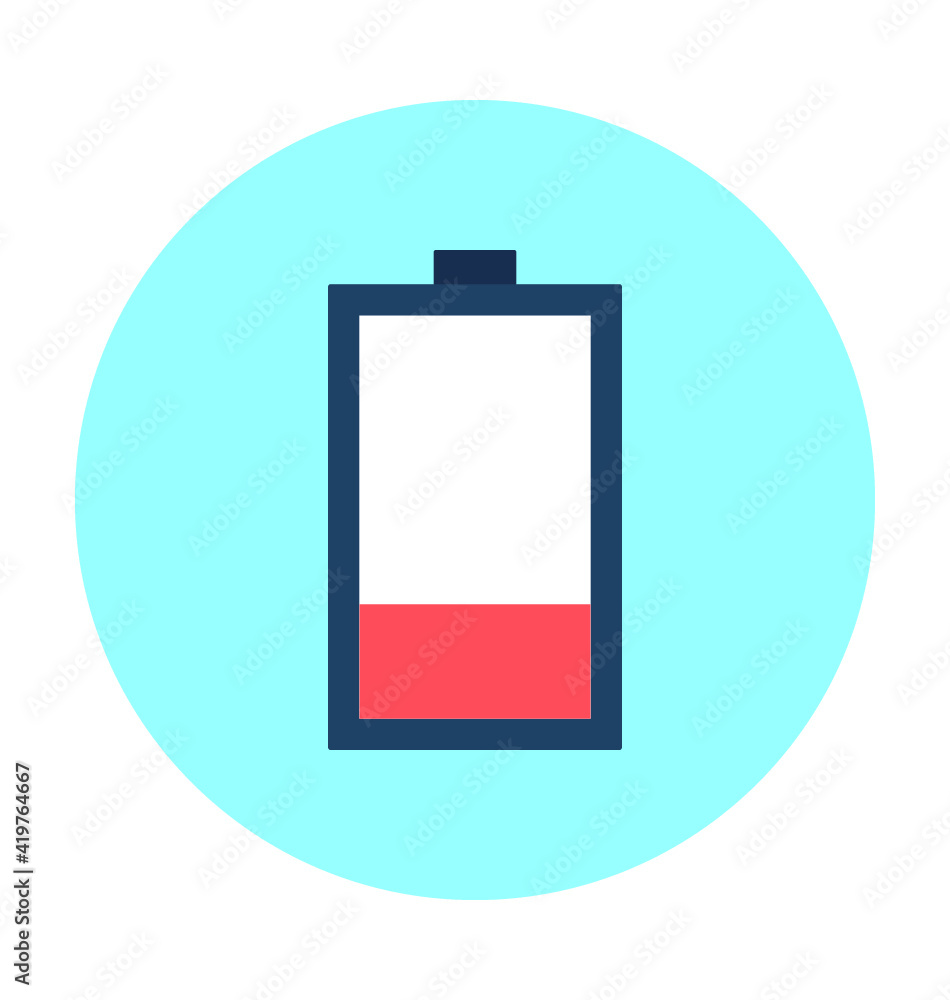 Mobile Battery Vector Icon