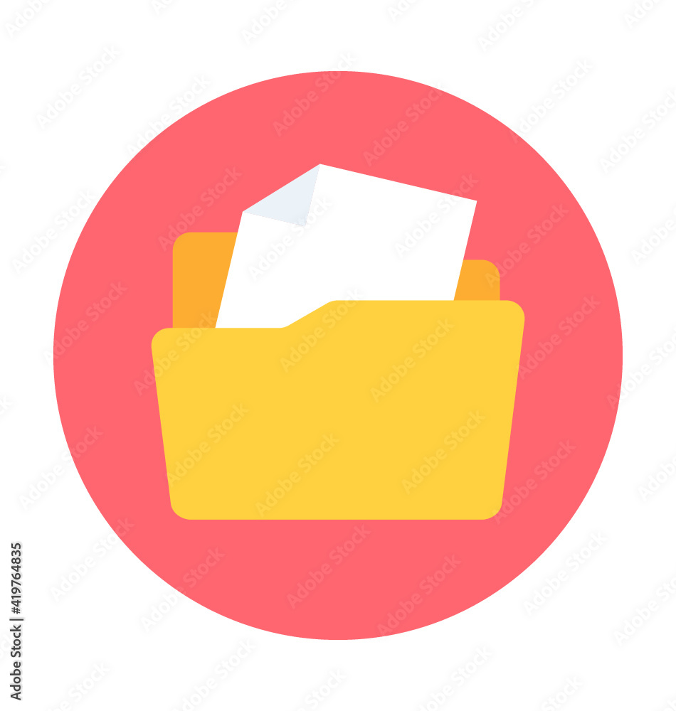 Documents Folder Vector Icon Documents Folder Vector Icon