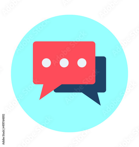 Chat Bubble Vector Icon 
