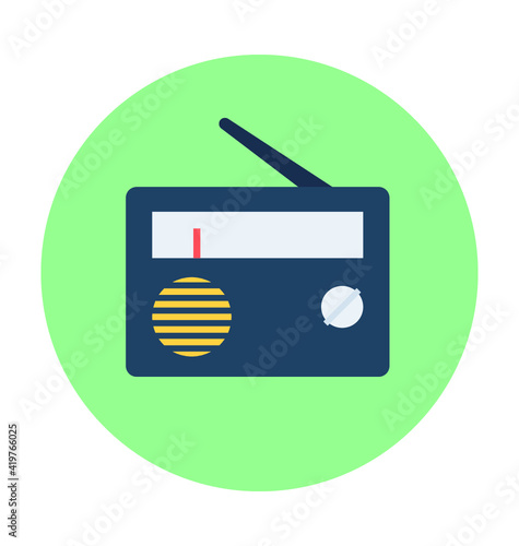Radio Vector Icon