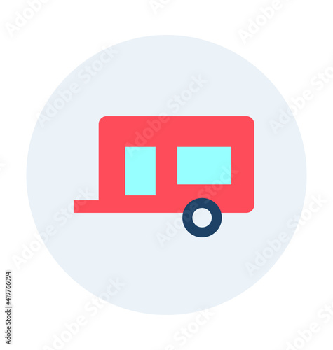 Caravan Vector Icon