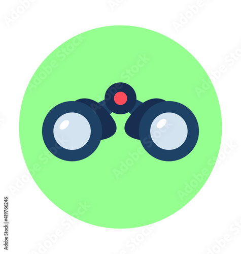 Binocular Vector Icon