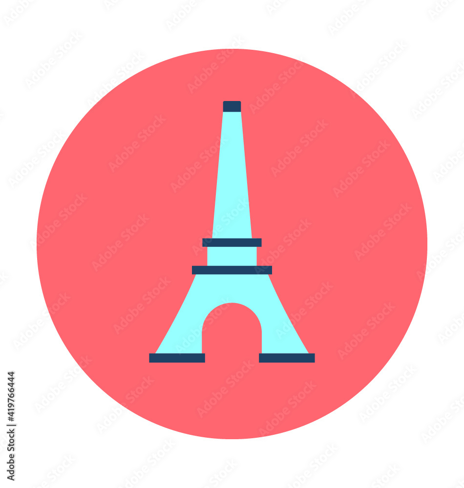 Eiffel Tower Vector Icon Eiffel Tower Vector Icon