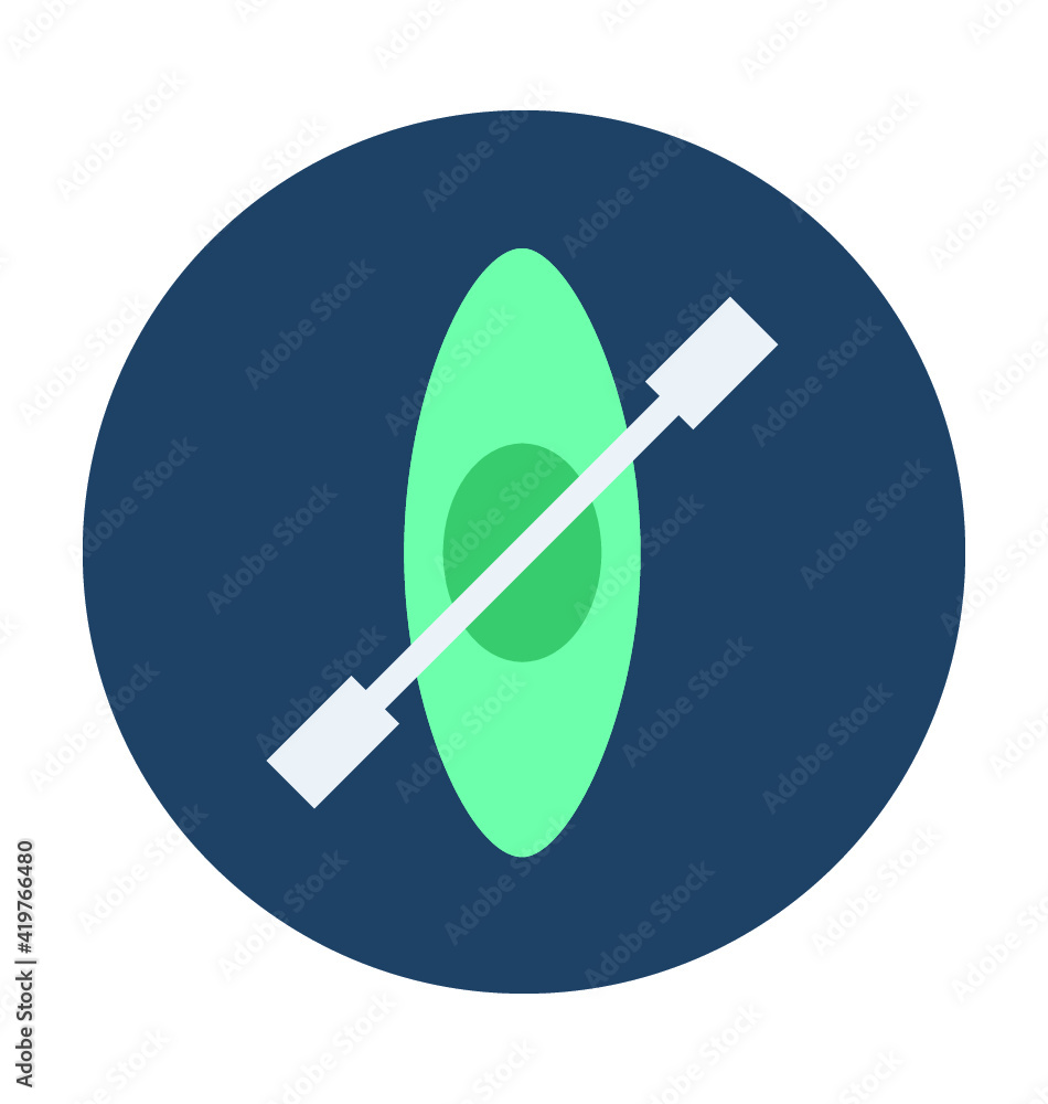 Canoe Vector Icon Canoe Vector Icon