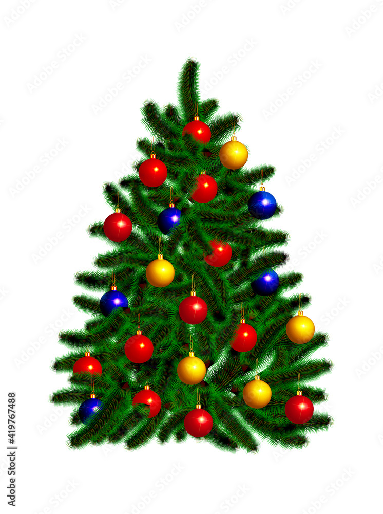 Decorated Christmas tree