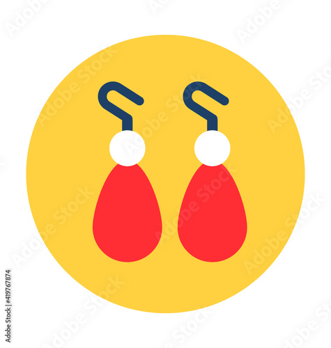 Earrings Vector Icon