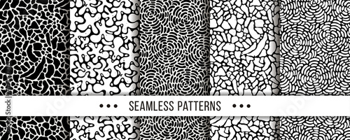 Set of Abstract Seamless Pattern. Collection of elegant patterns for all occasions