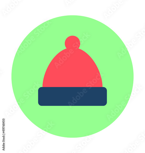 Bobble Hat Vector Icon