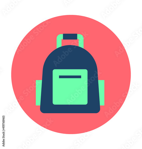 Backpack Vector Icon